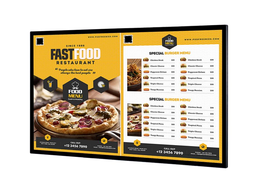 Digital Indoor Menu Board